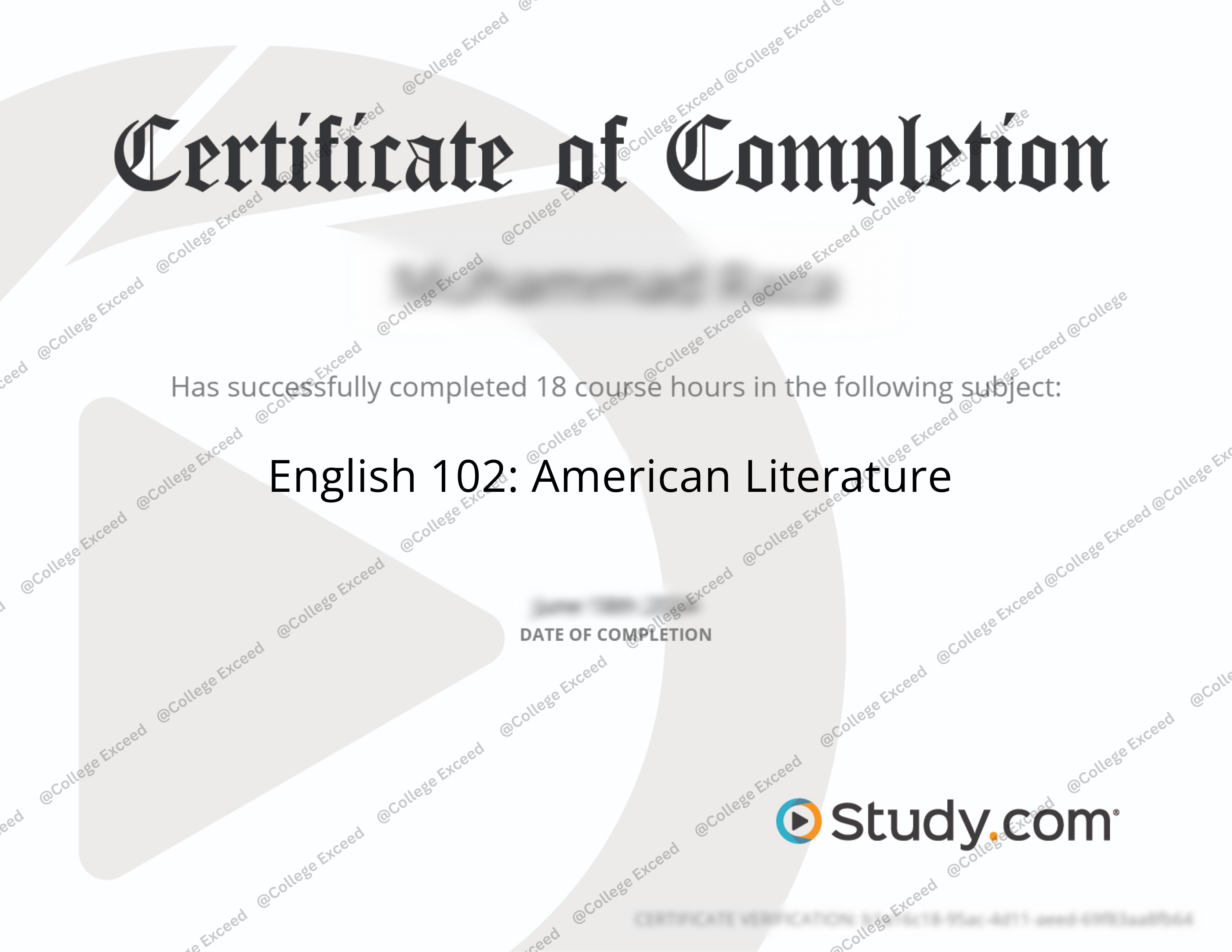 study.com English 102