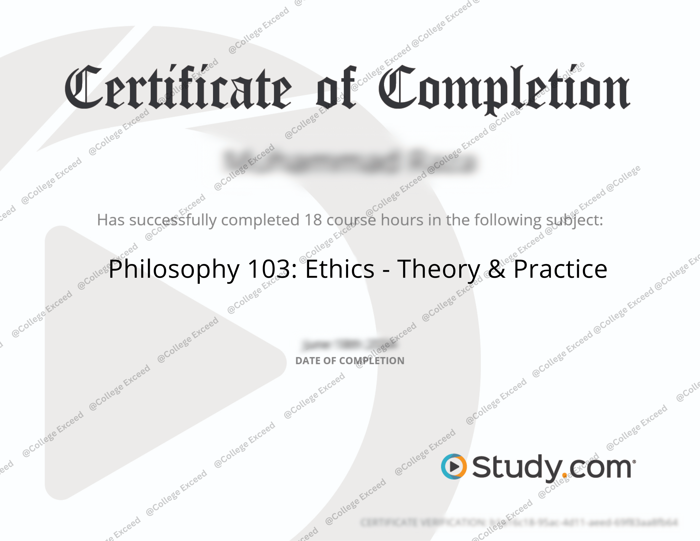 study.com Philosophy 103