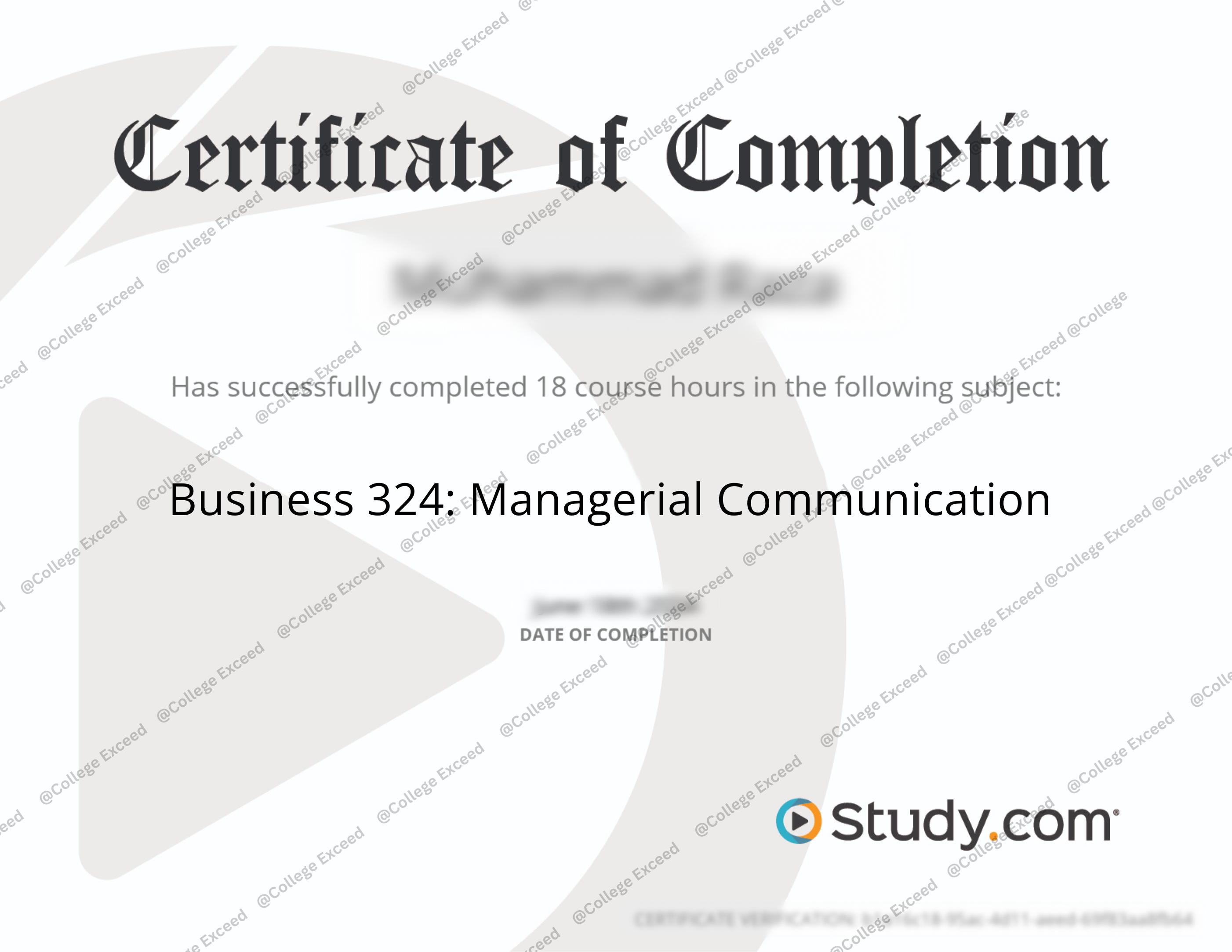 study.com Business 324