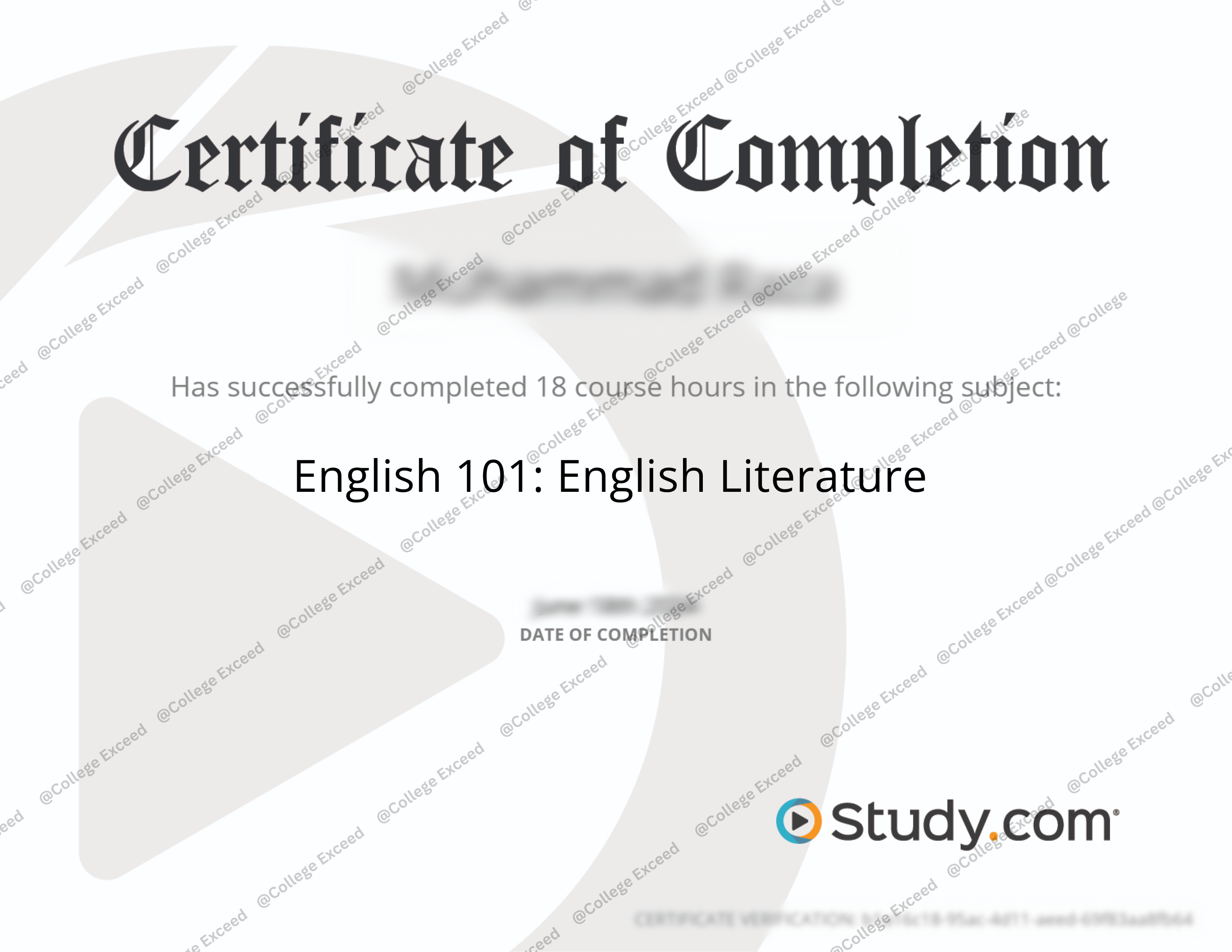 study.com English 101