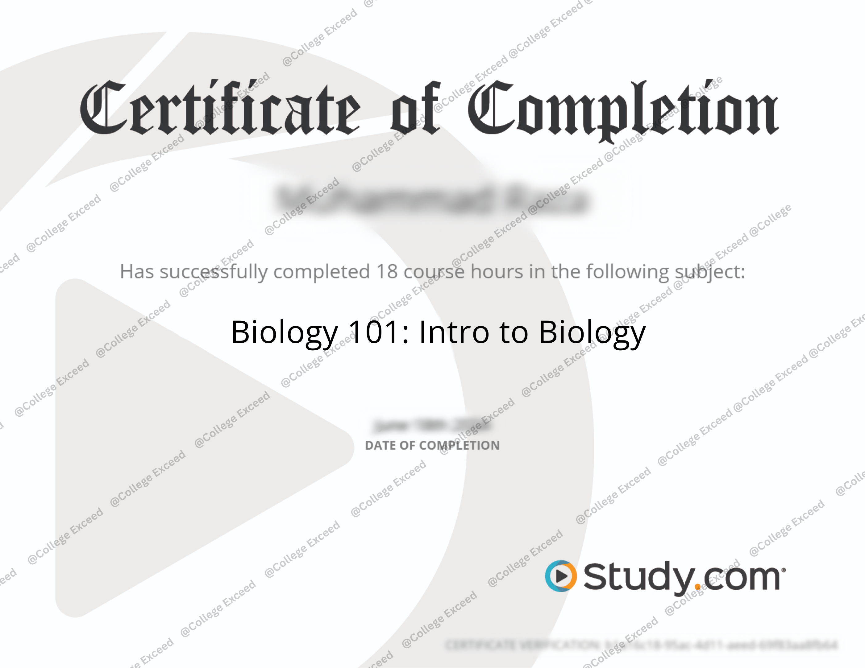 study.com Biology 101