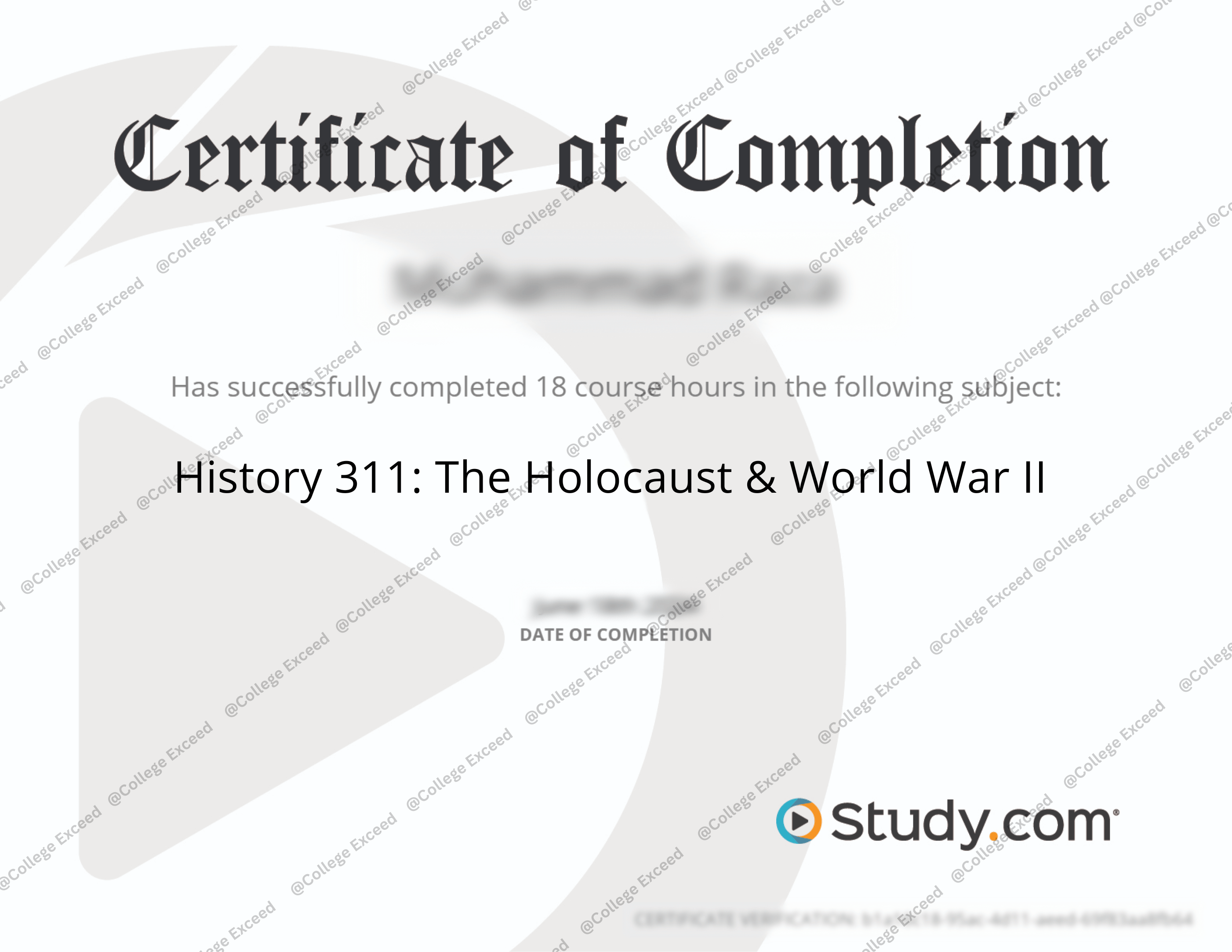 study.com History 311