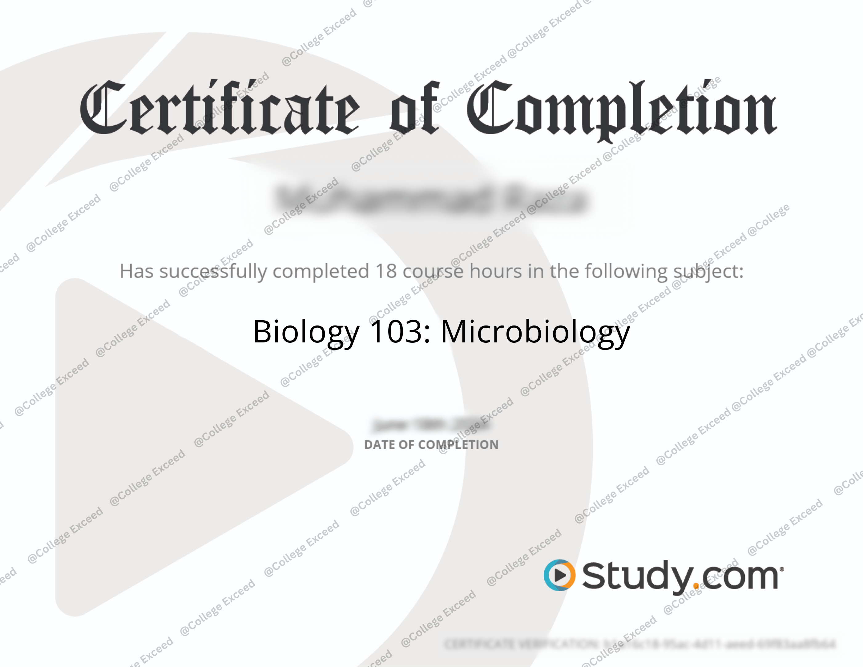 study.com Biology 103