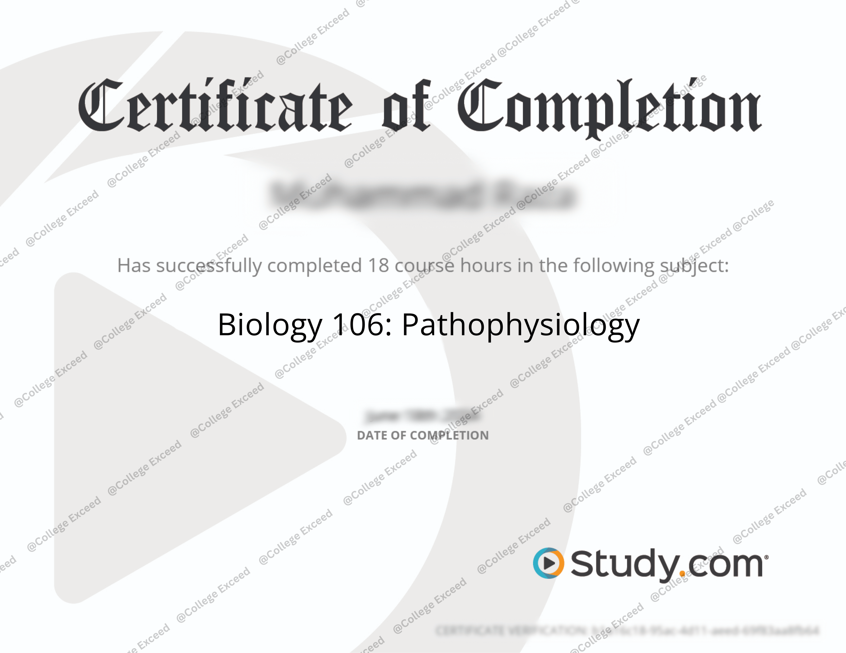 study.com Biology 106